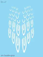 Stencil Tool Goose Decoy Duck Bird Feather Pattern Enhancement Custom Repaint