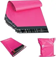 100 X Efforias 10 X 14 Pink Mailing Bags | Self Adhesive | Waterproof and Tear-Proof Postal Bag