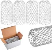 4Pcs Gutter Downsport Guards Expand Aluminum Filter Strainer,Mesh Leaf Downpipe