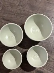 Greg Natale Beating Measuring Bowls Ceramic Measuring Cups Bowls Mint Green