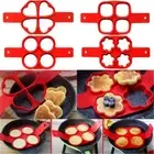 Silicone Pancake Maker Multiple Shapes Nonstick Baking Mold Ring Fried Egg Ring