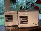 Tommy Hilfiger Navy And White Knit Cabana Euro Shams NEW WITH TAGS Set Of Two