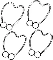 4pcs Advertising Tag Chain Hanging Basket Bird Feeder The Chain Wallet Chain Key Chain Chains for Hanging Plants Chain for Pants Decorative Chain Metal Chain Pants Chain Black Iron
