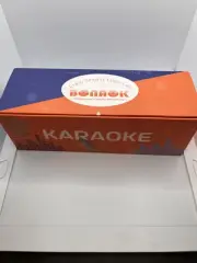 Bonaok Wireless Bluetooth Karaoke Microphone w/LED, Gold, J01