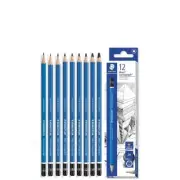 Staedtler Mars Lumograph Black 100 Pencils 8B sketching Drawing x 1 box (12 pcs)