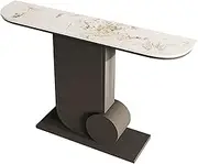 HOLGVE Console Table, Long Entryway Table, Narrow Sofa Table, Behind Couch Table, Contemporary Accent Table, Against The Wall Hallway Table, Foyer Table(Black,47.2inch/120cm)