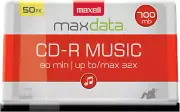 CD-R Audio Blank Media Spindle, 50-Pack
