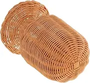 Rustic Rattan Wig Holder Handmade Wicker Display Rack for Wigs and Hats Artisan Storage for Salons and Homes Stylish Stand for Caps and Accessories