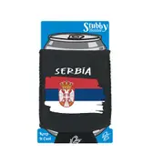Serbia Country Flag Nationality - Stubby Holder With Base