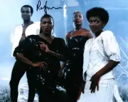 Music Autograph: REGGIE TSIBOE (Singer, Boney M) Signed Photo
