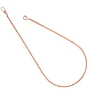Long Rose Gold Tone Pocket Fob Watch Chain Mens Jewelry 18"