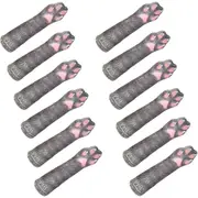 12PK Archie McPhee Latex Finger Cat Paw Cat Finger Puppet Toy 11.4cm Assorted