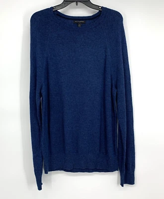 Banana Republic Sweater Mens Size Large Blue Crewneck Long Sleeve Pullover Wool