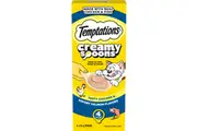 Temptations Creamy Spoon Cat Treats Tasty Chicken & Savory Salmon 4 x 10g