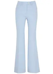 Courrèges Flared Twill Trousers - Light Blue - 10 10