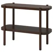 LISTERBY console table, dark brown beech veneer, 92x38x71 cm