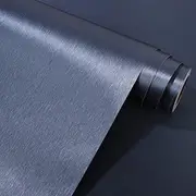 Upgrade Navy Blue Peel and Stick Contact Paper for Dishwasher Fridge Refrigerator Stove Appliances Self Adhsesive Vinyl Film Stainless Steel Wallpaper Removable 15.7x117 Inches