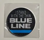 Stand with the Thin Blue Line Police - NEW Pro size 32mm Slim - Golf Ball Marker