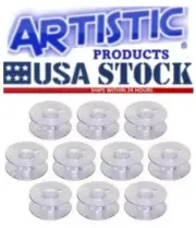 PLASTIC BOBBINS(L)10pcsHOME SEWING MACHINE BERNINA BROTHER JANOME #55623P #SA159