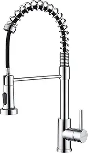 Decaura Kitchen Mixer Tap Pull Out 2-Mode Sprayer Laundry Tap Sink Faucet Swivel Spout (Chrome)