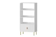 Levede 3-Tier Open Display Shelves Textured Bookcase Whtie