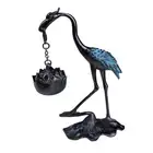 Crane Censer Accents Home Desk Hanging Incense Burner Incense Holder for Cone