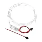 4mm 1m PMMA Side Glow Fiber Optic Cable Kit with 12V 1.5W LED Light Red