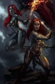 Red Sonja Hell Sonja #1 Lucio Parrillo Virgin Metal Variant Dynamite NM.