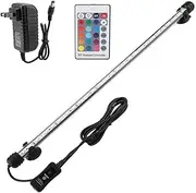 EZONEDEAL 88-98CM Aquarium Fish Tank Pond 5050 LED Strip RGB Lights Bar Lamp Submersible Light Fish Tank Bar Lamp Pool Submersible Waterproof White Light (98cm-54 LEDs)