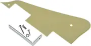 KAISH Epiphone Les Paul Single Layer Pickguard with Chrome Mount - Cream