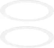 uxcell 2-Pack Goof Rings for 3 Inch Recessed Lights, 3.2" ID 3.9" OD Durable Steel Trim Ring Flush Mount White Can Light Trim Ring Cover for Ceiling Can Downlights