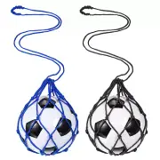 Soccer Ball Net, Solo Football Ball Kick Net Practice Training Black/Blue