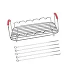 Air Fryer Rack Stainless Steel Skewers Baking Tray for Oven Breakfast Bread