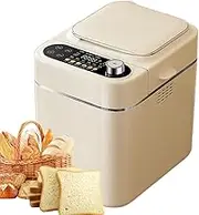 Electric Bread Maker, Fully Automatic Bread Machines with 26 Preset Function, 13 Hours Delay Timer, 1H Keep Warm, Nut Dispensers, Low Noise Sourdough Maker for Pizza Dough, Cake