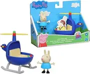 Peppa Pig - Peppa's Adventures - Little Helicopter Toy - Includes 3" Rebecca Rabbit That Fits Directly Into Vehicle - Inspired by Tv Show - Preschool Toys for Kids - Girls and Boys - F2742 - Ages 3+