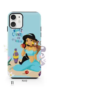韓國 迪士尼 公主格言 手機殼 雙層殼│iPhone 13 12 11 Pro Max Mini