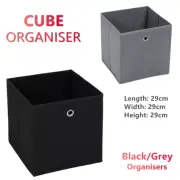 Closet Wardrobe Organiser Cube Storage Box Container Bin 29x29cm Clothes Holder