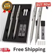 Metal Mechanical Pencils, 0.9Mm, 2 Pack, Pencil Mechanical, Lead Pencil, Metal M