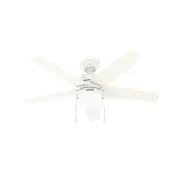 Hunter 44 in Bardot Modern Indoor Ceiling Fan LED Light Pull Chain Reversible