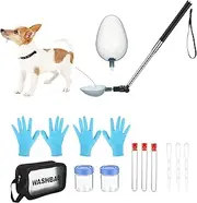 Urine Sticks for Dogs, Telescopic Veterinary Supplies, Long Handled Dog Pee Catcher, Dog Poop Catcher, Extendable Urine Stick, Pet Urine Collection Tool, Ergonomic Dog Pee Stick,