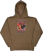 Whitney Houston Hoodie 90s Homage Logo Official Unisex Sand Pullover XXL