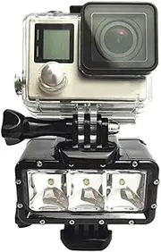 Waterproof LED Light Kit Camera Night Shooting Lamps with 3 Lighting Modes for Go-Pro Hero5 4 Session