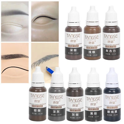 Microblading Pigment Makeup Eyebrow Tattoo Lips Eye Line Ink Semi Permanent