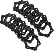 BESTonZON 30pcs Hexagonal Rubber Microphone Rings Slip Shock Protection for Handheld Mic Durable Non Rolling Covers Fit for Enhanced Grip and Stability