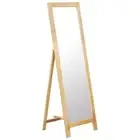 vidaXL Freestanding Mirror 48x46.5x150 cm Solid Oak Wood 2BB