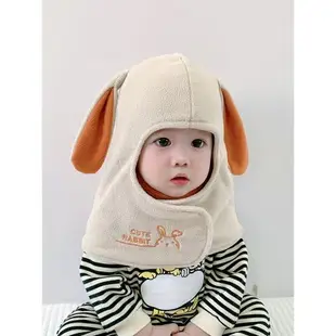 寶寶帽子護耳朵一體保暖防風口罩
