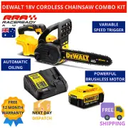 DeWalt Cordless Chainsaw Combo Kit 18V 5.0Ah 12" 300mm Brushless Battery Charger