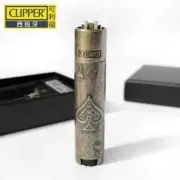 New Clipper Spades A Portable Grinding Wheel Flint Inflatable Lighter Metal