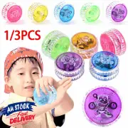 1/3Pcs Light Up Trick Speed YoYo Ball Toys Kids Toys Gifts Clutch Mechanism AU