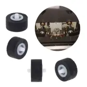 5Pcs Wheel Belt Pulley Rubber Pressure Recorder Cassette Deck Pinch Roller